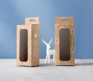 Custom Printed Kraft Window Packaging Bags